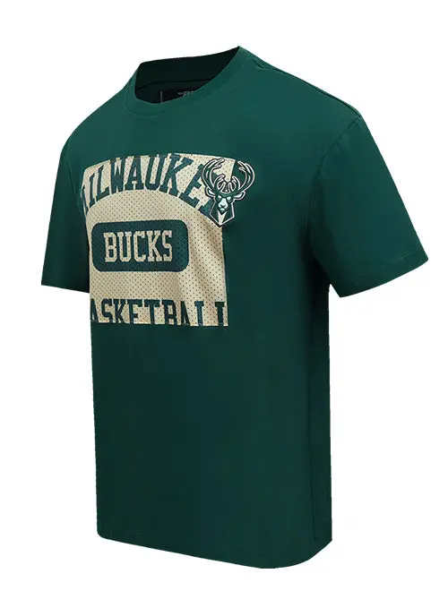 Pro Standard Made To Play T-Shirt – Breathable Green Milwaukee Bucks Activewear 1