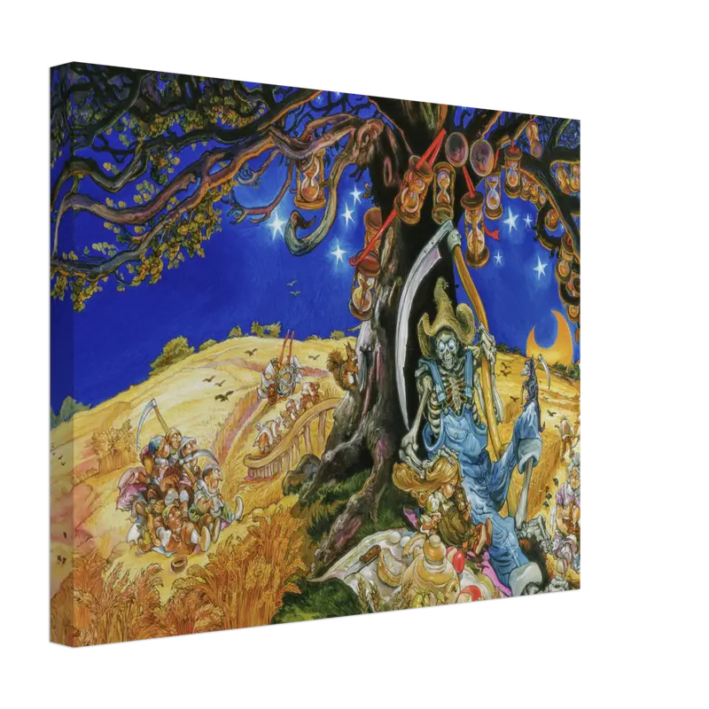 Reaper Man Canvas Art Print – Limited-Edition Literary Wall Art 4