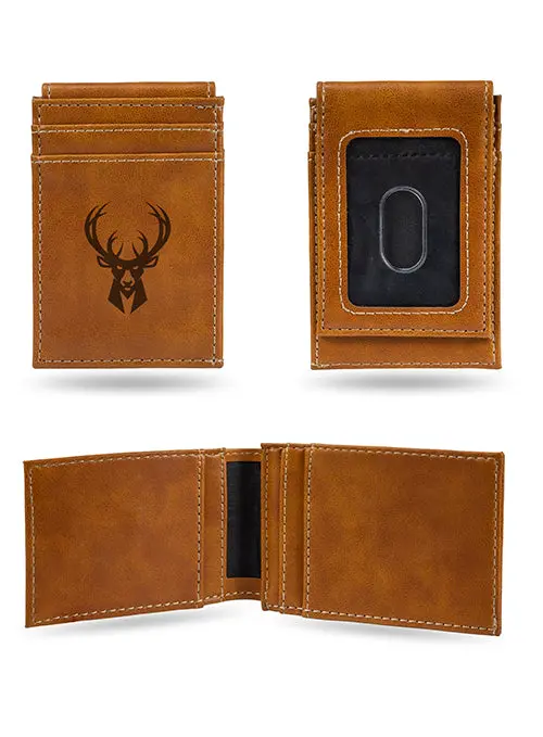 Rico Industries Front-Pocket Milwaukee Bucks Faux Leather Wallet 1