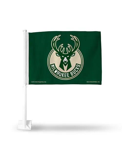 Rico Milwaukee Bucks Car Flag – Global Edition Vehicle Banner 1