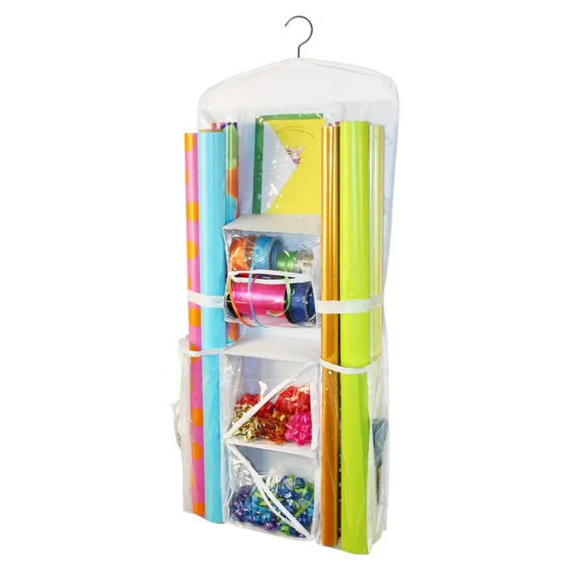 Roll-Based Gift Wrap Storage Organizer 1