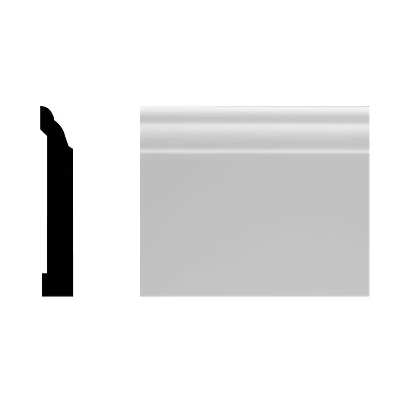 Royal Building Products Colonial Pvc Baseboard – 7/16" X 3-1/4" X 96", White, 8 Linear Feet 1
