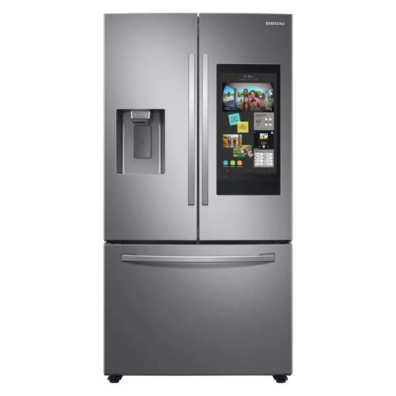 Samsung 35.75-Inch 26.5 Cu. Ft. Family Hub 3-Door French Door Smart Refrigerator – Fingerprint-Resistant Stainless Steel 1