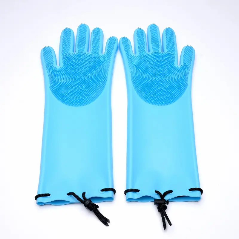 Scrub N’ Suds™ Reusable Silicone Scrubbing Gloves 1