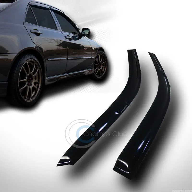 Smoke-Tinted In-Channel Window Visors For 1992–1995 Honda Civic Hatchback & Coupe (Eg/Eg6) 1