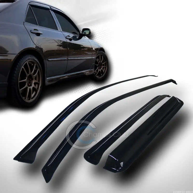 Smoke-Tinted In-Channel Window Visors For 2002–2009 Chevrolet Trailblazer & Gmc Envoy 1