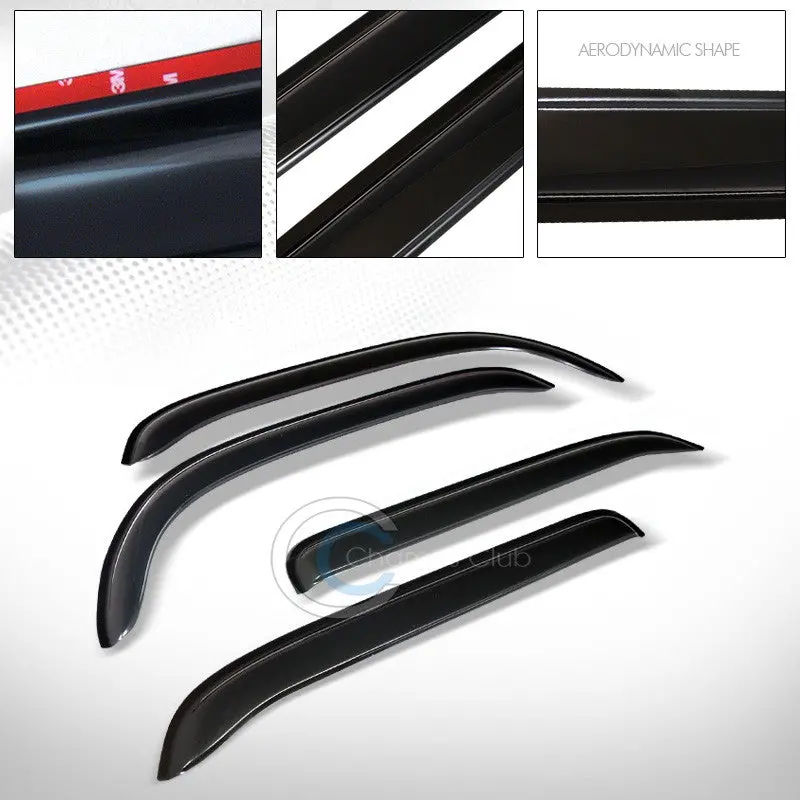 Smoke-Tinted Vent Shade Deflectors For 2009–2014 Nissan Cube 1