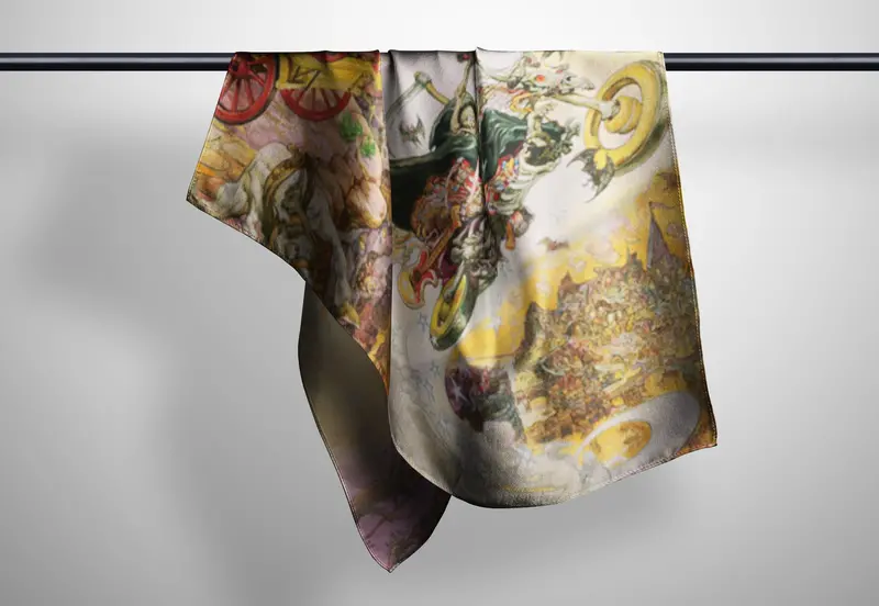 Soul Music Elegant Silk Scarf 1