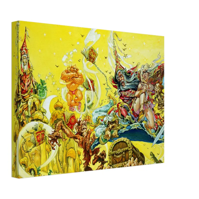 Sourcery-Themed Canvas Art Print – Literary Wall Decor 1