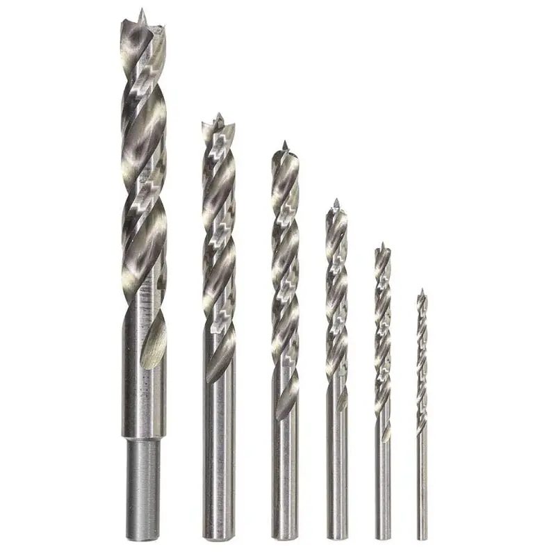 Spyder 11035 6-Piece Brad-Point Drill Bit Set – Assorted Sizes 1
