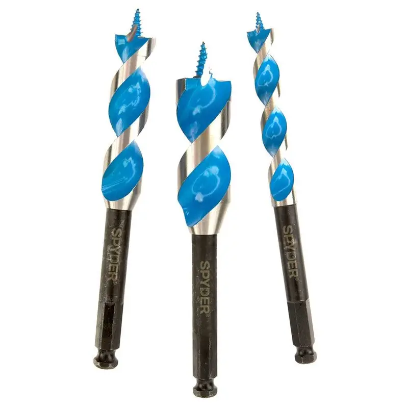 Spyder 12001 3-Piece Woodboring Auger Bit Set – 6-1/2" Length 1