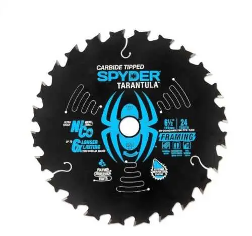 Spyder 13030 Framing Saw Blade – 6-1/2", 18-Tooth 1