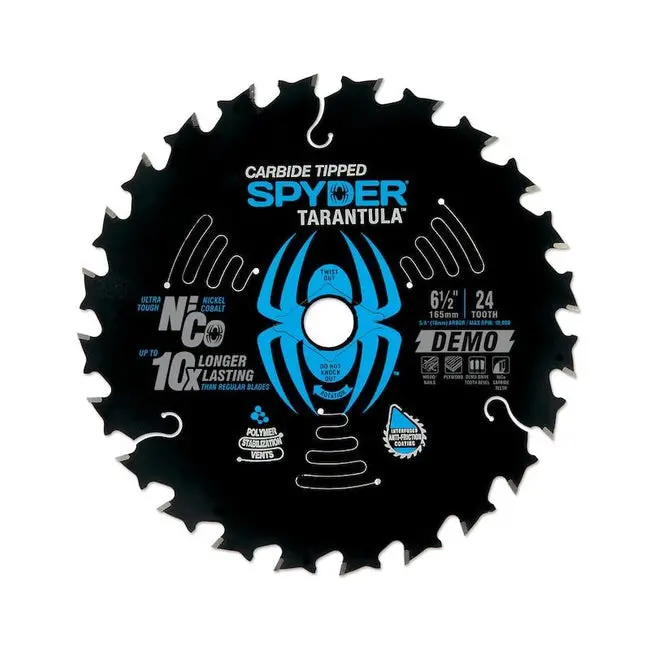 Spyder 13041 6-1/2-Inch 24-Tooth Demolition Saw Blade 1