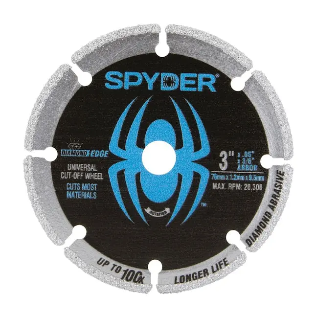 Spyder 14003 3-Inch Diamond Bite® Universal Cut-Off Wheel 1