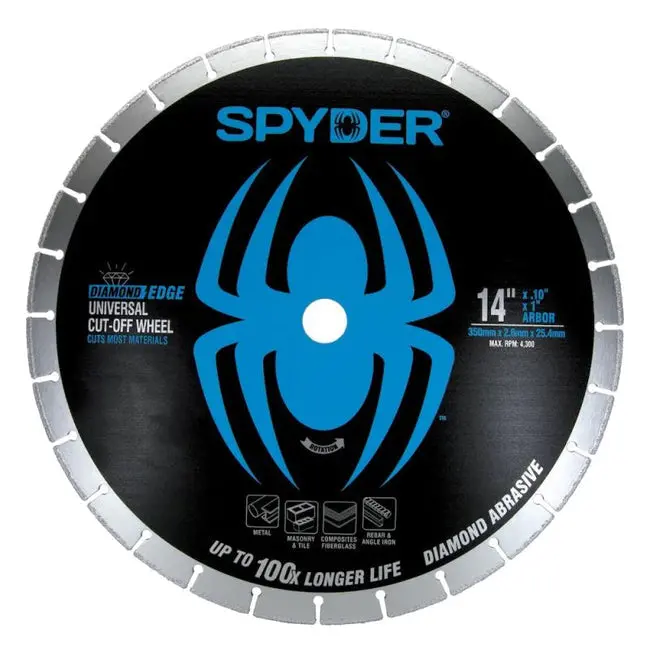 Spyder 14008 14-Inch Diamond Bite® Universal Cut-Off Wheel 1
