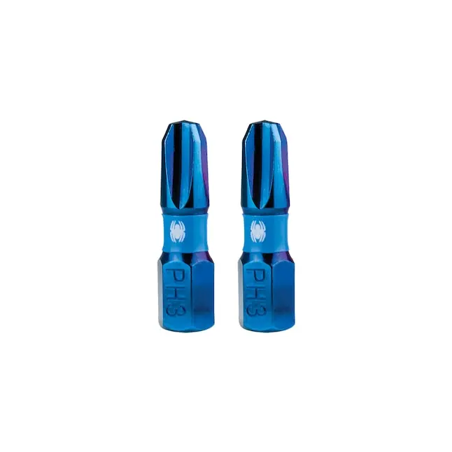 Spyder 19035 Mach-Blue Ph3 Phillips Impact Driver Bit – 1/4-Inch X 1-Inch (2-Piece) 1