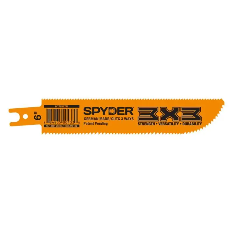Spyder 200203 Double-Sided Bi-Metal Metal Cutting Blade – 6" X 10/14 Tpi 1
