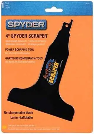Spyder 4" Bulk Scraper – Unpackaged, Barcode-Printed For Inventory 1