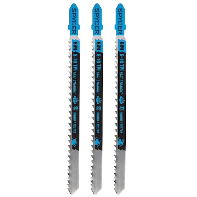 Spyder 5.125-Inch T-Shank Bi-Metal Jigsaw Blades – 3-Pack (Model 300098) 1