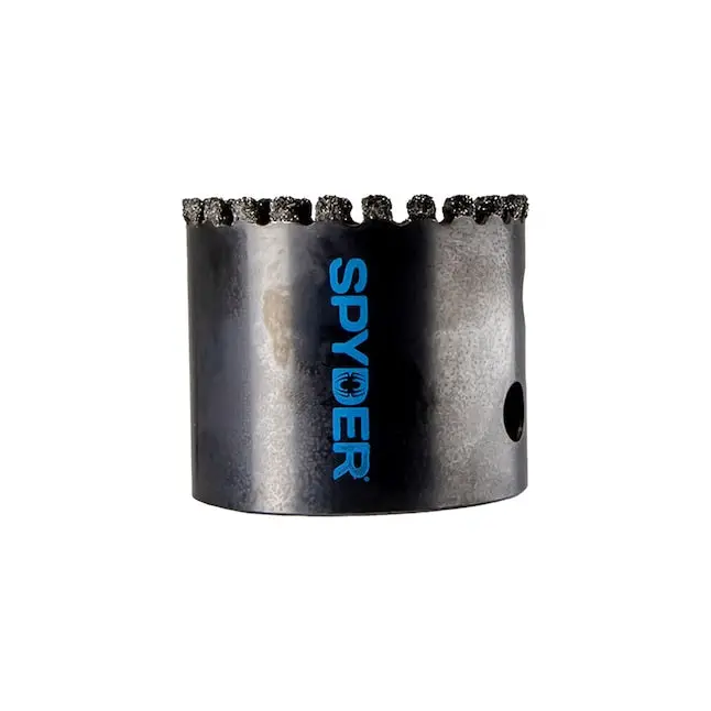 Spyder 600861 2-1/2" Diamond Non-Arbored Hole Saw Cup – Heavy-Duty Core Drilling 1