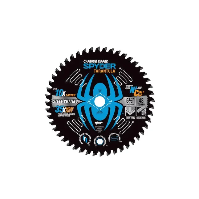 Spyder High-Density Circular Saw Blade – 6-1/2", 48-Tooth, Carbide-Tipped 1