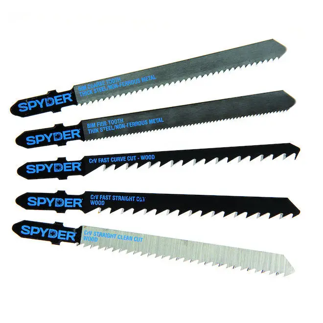 Spyder Jigsaw Bi-Metal T-Shank Blades – 5-Piece Pack (Model 300062Ca) 1