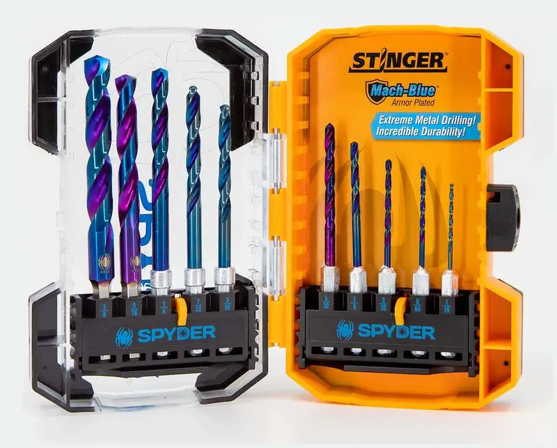 Spyder Mach-Blue Hss Twist Drill Bit Set – 10-Piece Assortment 1