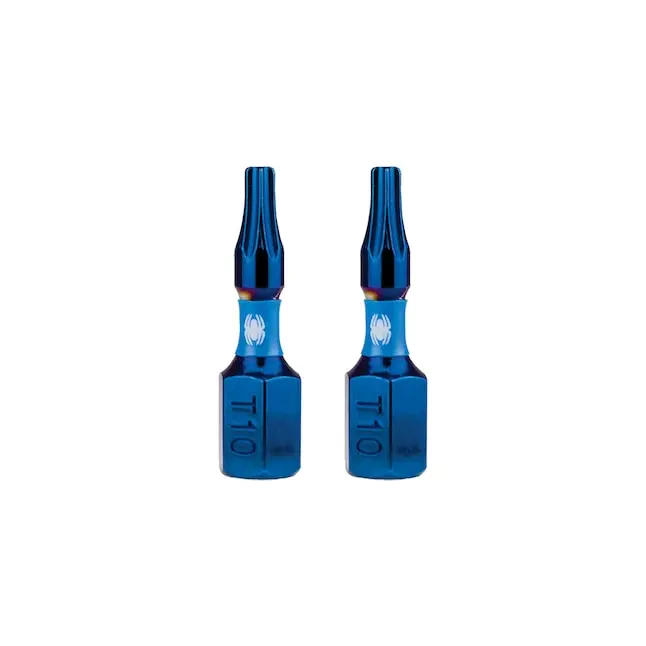 Spyder Mach-Blue T10 Torx Impact Bit – 1/4" Shank, 1" Length, 2-Pack 1