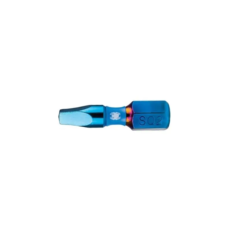 Spyder Spy Sq2 Robertson Impact Bit Set – 1/4" Shank, 1" Length, Tough-Tip Design, 5-Piece 1