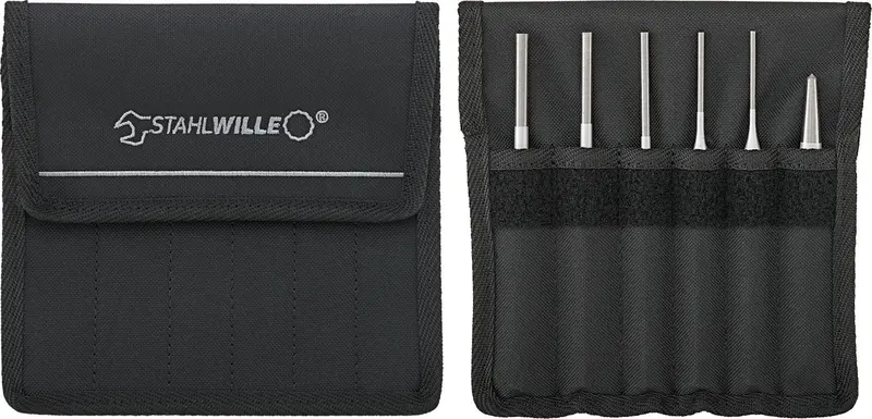 Stahlwille 105–108/6T Splinter & Center Punch Set – Textile Carry Case, Model 96700710 1