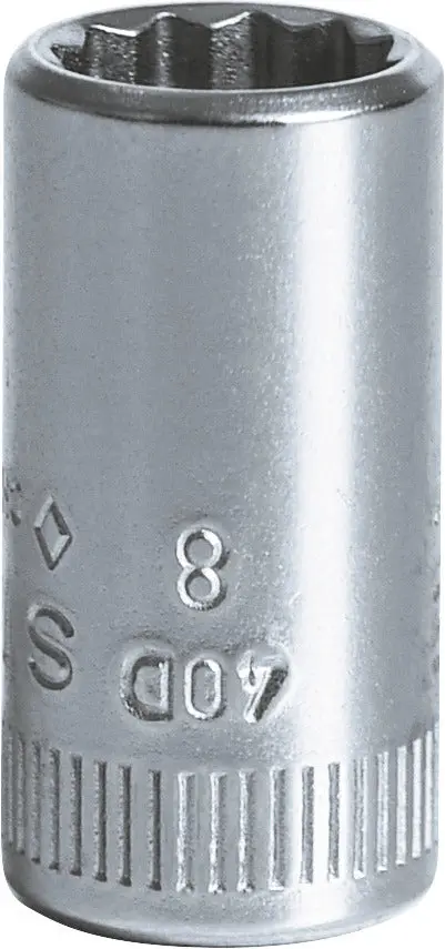Stahlwille 40 D Deep-Well Socket — 8 Mm, 1/4" Drive, Extended Depth 1