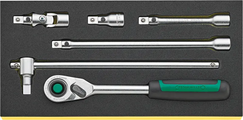 Stahlwille Tcs 1/2" 512/6 Quick-Release Socket Set With Qr Mechanism 1