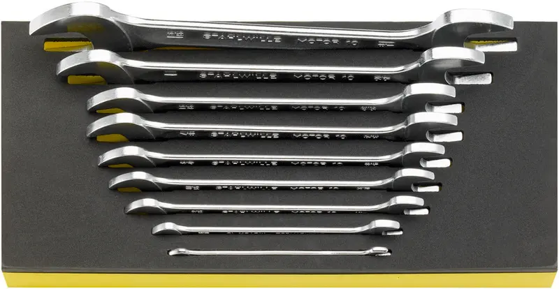 Stahlwille Tcs 10A/9 Double Open-Ended Wrench Set – Slim Profile, Dual-Sized Design 1