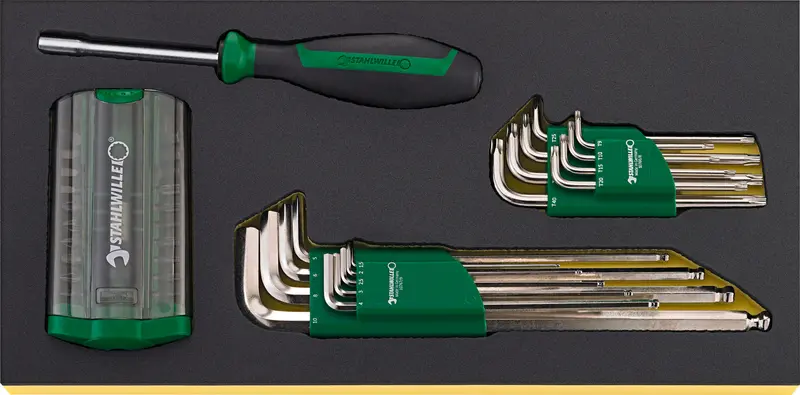 Stahlwille Tcs 1201/4000/10766/38 Offset Screwdriver Set – Angled Tip Tools In Tcs Insert 1