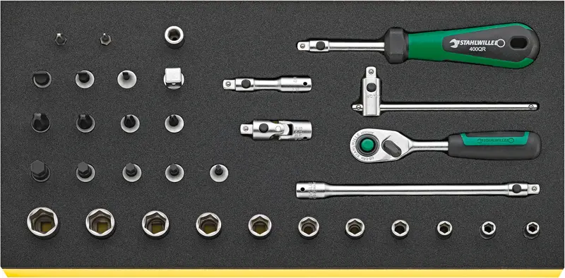 Stahlwille Tcs 40/41/44/8 1/4" Quick-Release Socket Assortment 1