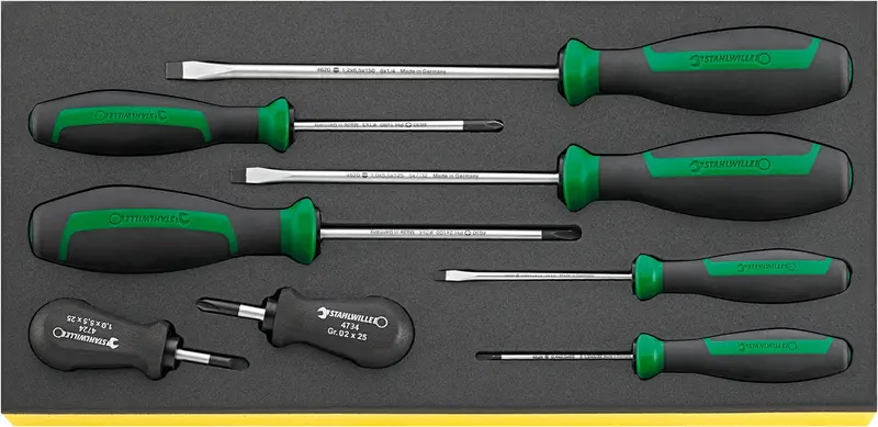 Stahlwille Tcs 4620–4734/8 Drall+ Screwdriver Set – Comprehensive Multi-Bit Kit 1