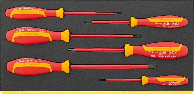 Stahlwille Tcs 4660/4665 Vde Screwdriver Set – Certified Insulated Drall+ Kit 1