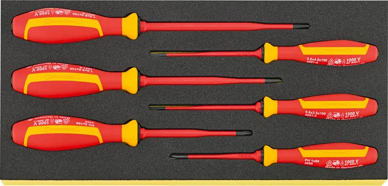 Stahlwille Tcs 4661/4666 & 4695 Vde-Certified Drall+ Screwdriver Set 1