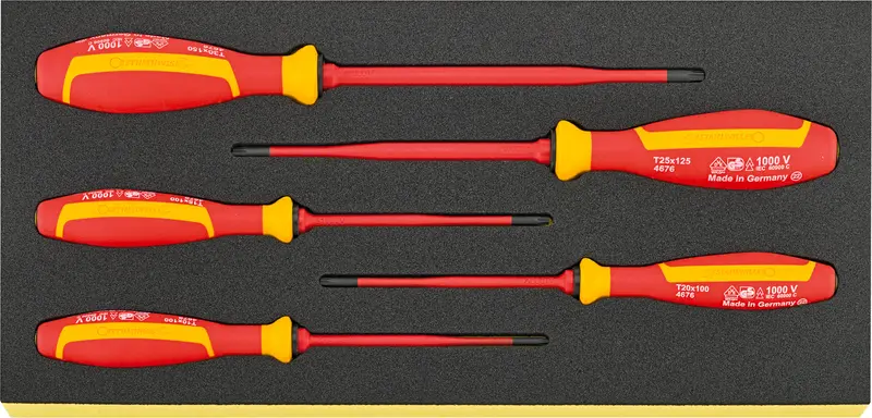 Stahlwille Tcs 4676/5 Vde-Certified Torx® Screwdriver Set (Drall+) 1