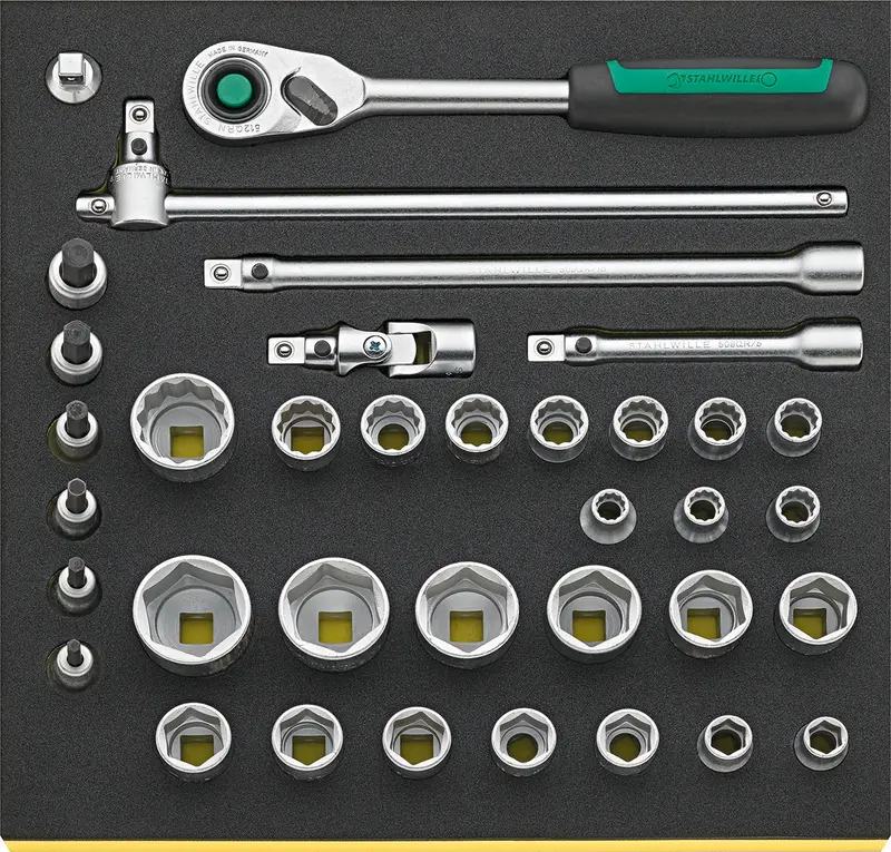 Stahlwille Tcs 50/52/30/6 Quick-Release Socket Set 1