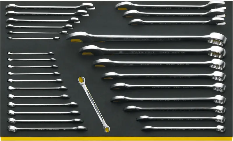 Stahlwille Tcs Multi-Size Wrench Set: 10 Mm, 13 Mm & 24/30 Mm – Compact Ratcheting Design 1