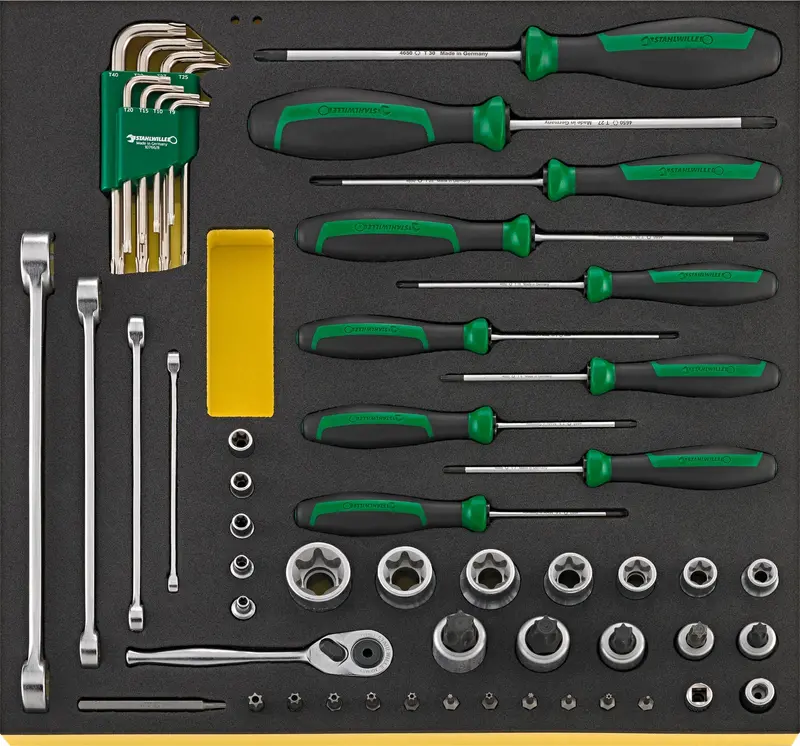 Stahlwille Tcs Tx/57 Mf Torx® Bit Set In Tcs Insert Format 1