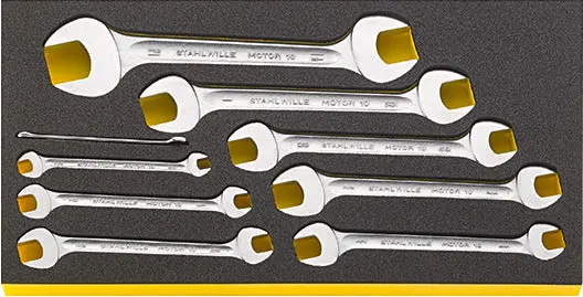 Stahlwille Tcs Wt 10A/9 Dual-Sized Open-Ended Wrench Set 1