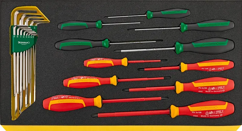Stahlwille Tcs Wt 4650–4665 Drall+ Ergonomic Screwdriver Kit 1