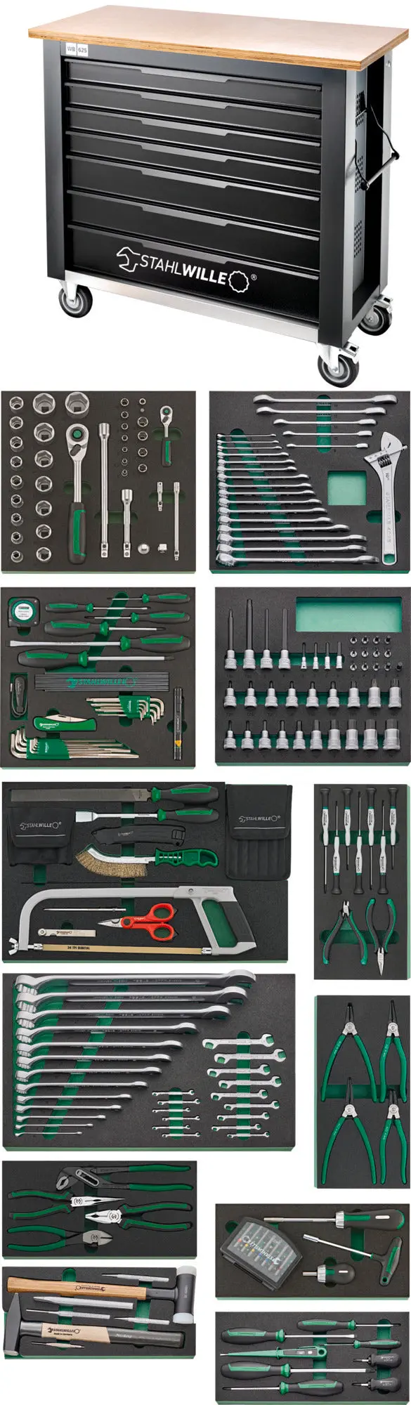 Stahlwille Wb 625/267Qr General-Purpose Tool Assortment With Workbench 1