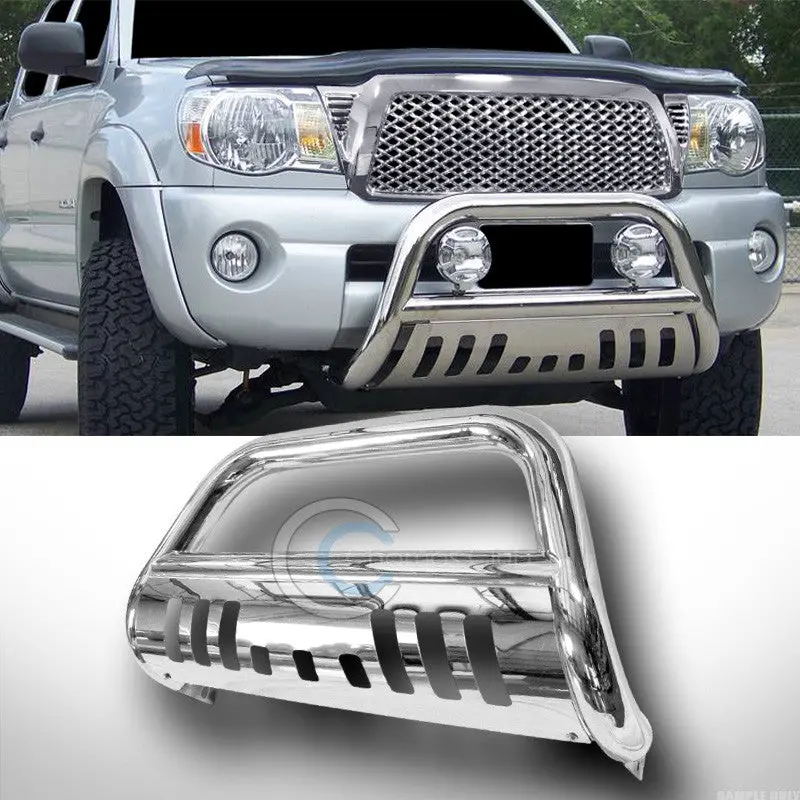 Stainless Steel Heavy-Duty Bull Bar Grill Guard For 2011–2014 Chevrolet Silverado & Gmc Sierra 2500/3500 Hd 1