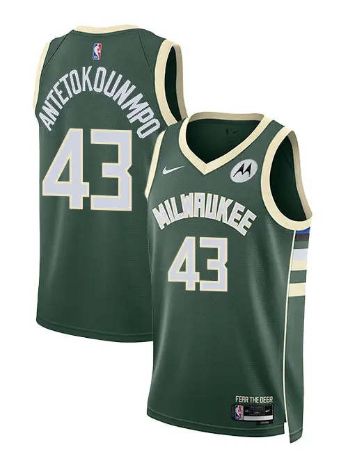 Thanasis Antetokounmpo Swingman Jersey – Milwaukee Bucks 2022 Icon Edition (Nike) 1