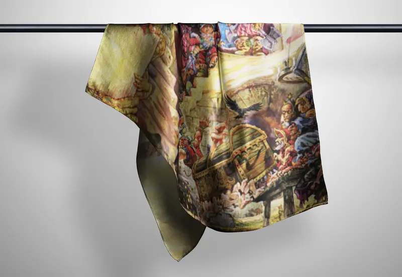 The Colour Of Magic Fine Silk Scarf 1