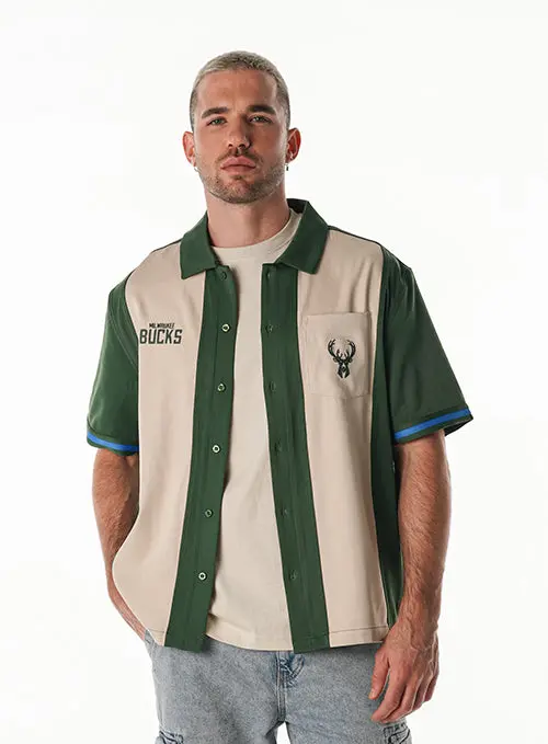 The Wild Collective Milwaukee Bucks 2025-26 City Edition Bowling Shirt 1