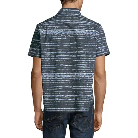 Tie-Dye Button-Down Shirt – Casual Short-Sleeve Style 1
